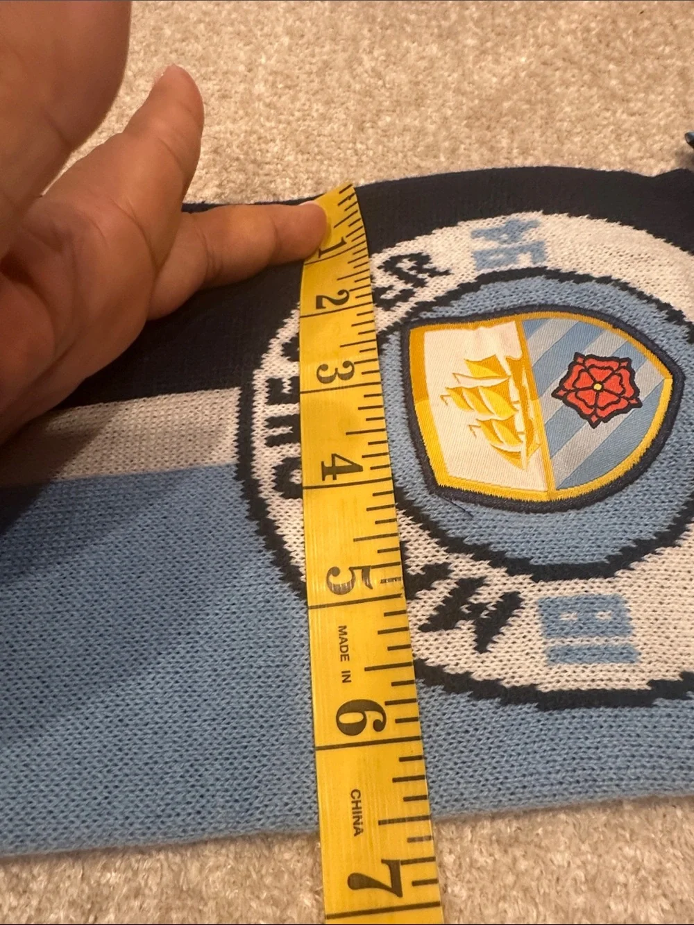 Manchester City Supporter Scarf - Sky Blue & Navy